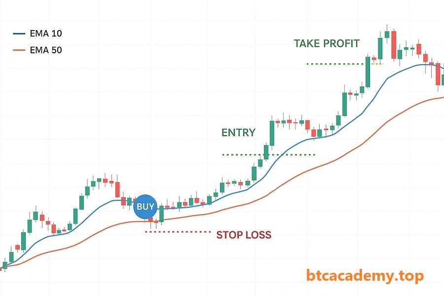 میانگین متحرک نمایی در معاملات ارز دیجیتال