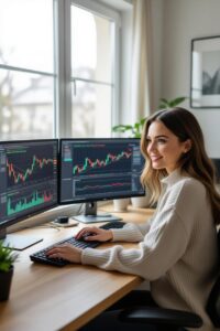 ترید برای خانم‌ها: چطور از خانه درآمد دلاری داشته باشیم